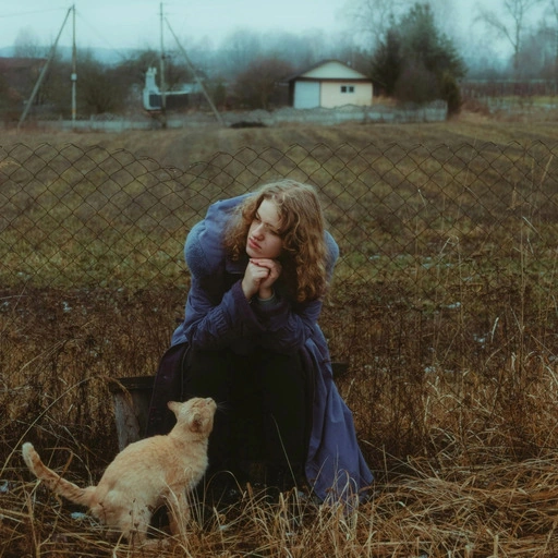 Original outdoor portrait scene